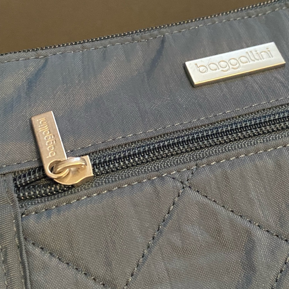 BAGGALLINI Blue Quilted Crossbody Bag - Picture 3 of 11